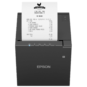 EPSON C31CK50152A0 - Epson TM-m30III, 8 points/mm (203 ppp), traceur de découpe, USB, USB-C, Bluetooth, Ethernet, Wi-Fi, noir