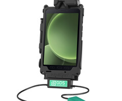 RAM-GDS-DOCK-SAM62CD2U - This RAM Mounts GDS Tough-Dock (Latch) holder is suitable for the Samsung Tab Active2, Active3 and Active5 in an IntelliSkin Next Gen protective case. The holder is powered by a USB-C connection and charges the device in the dock,