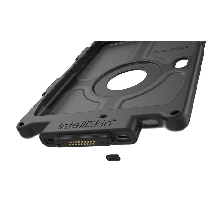 RAM MOUNT RAM-GDS-SKIN-SAM54-NG-1 - This RAM Mounts GDS IntelliSkin Next Gen protective case is designed for the Samsung Galaxy Tab Active Pro, Active4 Pro and Active5 Pro and offers reliable protection combined with convenient charging functionality. The integrate