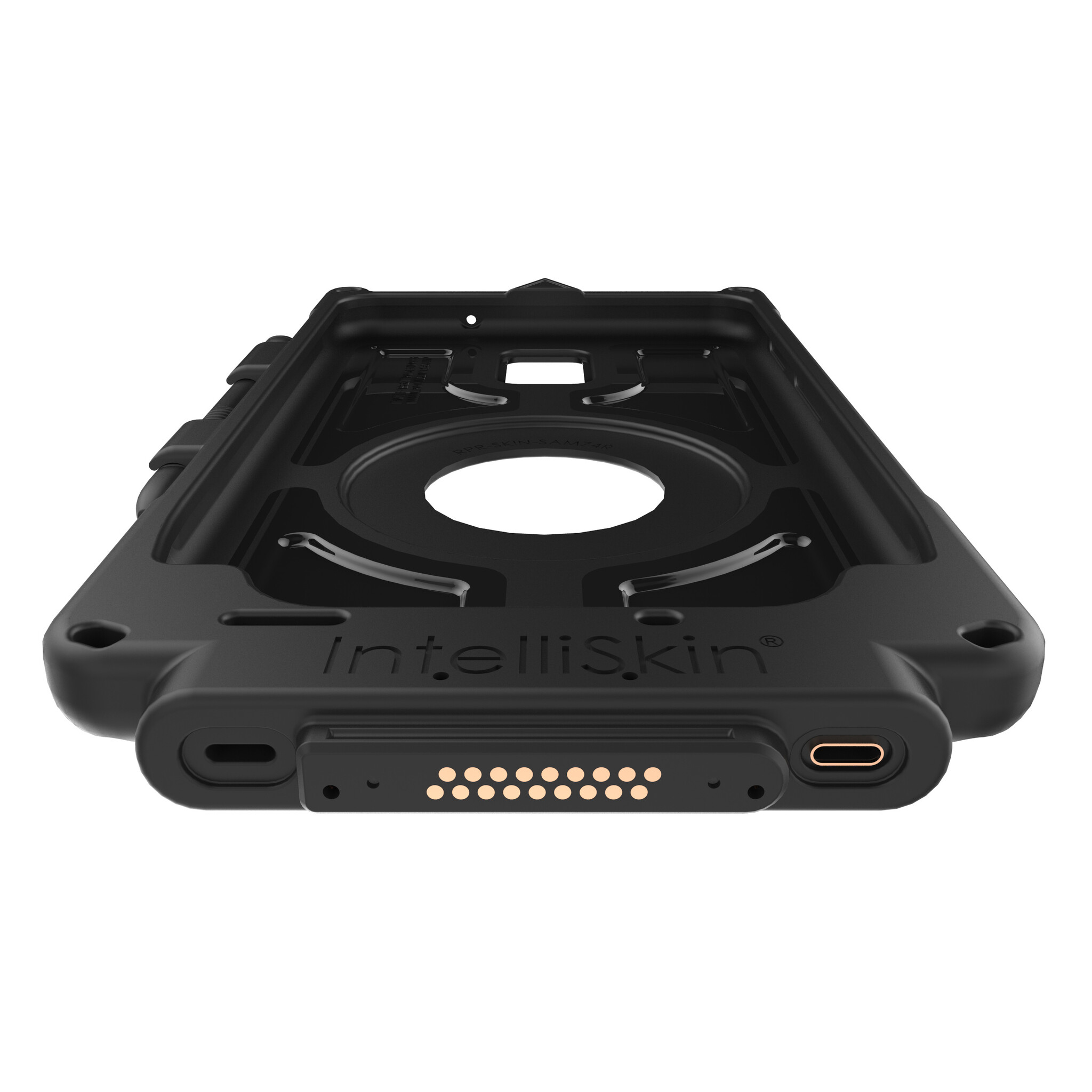 RAM MOUNT RAM-GDS-SKIN-SAM74-NG - This RAM Mounts GDS IntelliSkin Next Gen protective case is designed for the Samsung Galaxy Tab Active3 and offers reliable protection combined with convenient charging functionality. The integrated GDS connector is located in the