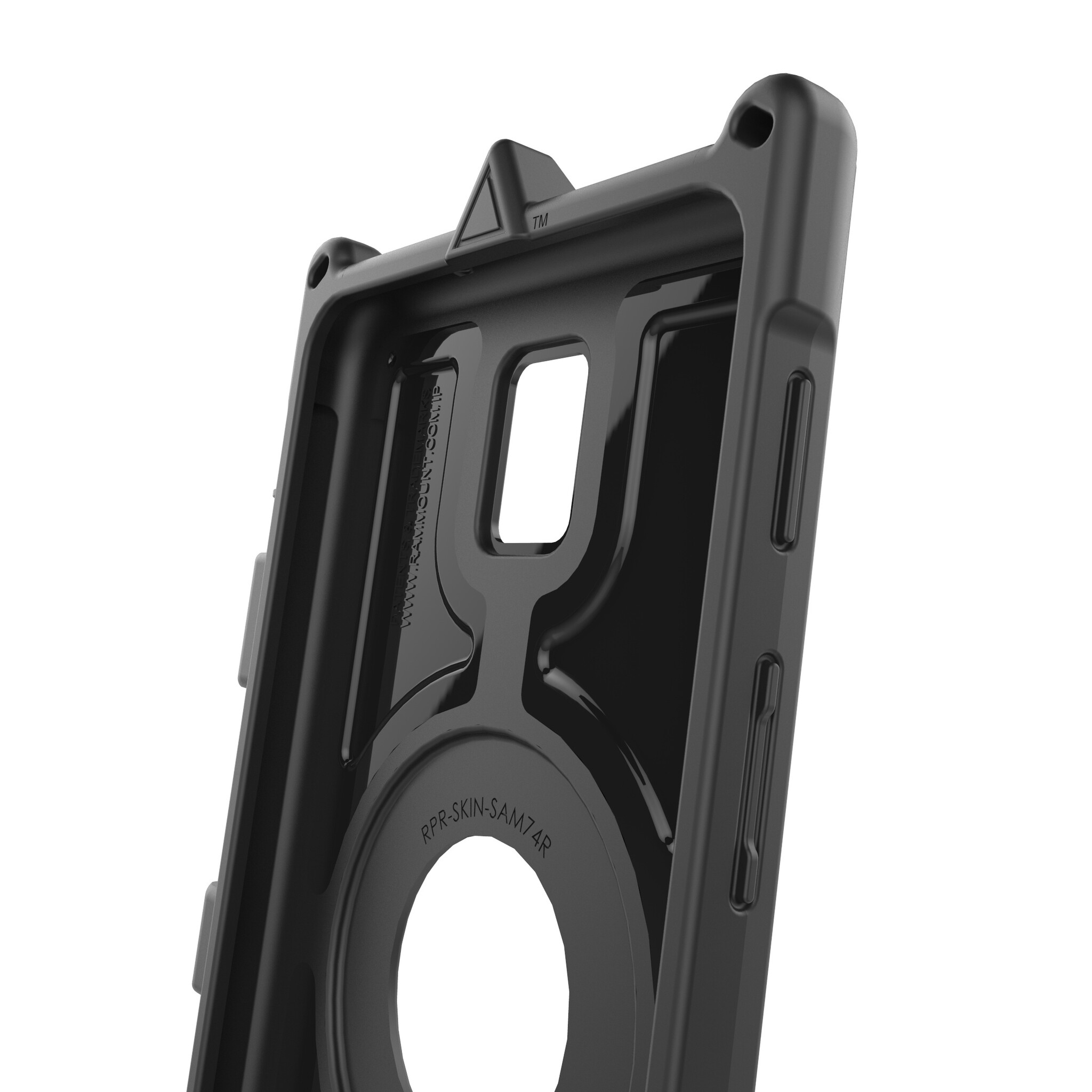 RAM MOUNT RAM-GDS-SKIN-SAM74-NG - This RAM Mounts GDS IntelliSkin Next Gen protective case is designed for the Samsung Galaxy Tab Active3 and offers reliable protection combined with convenient charging functionality. The integrated GDS connector is located in the