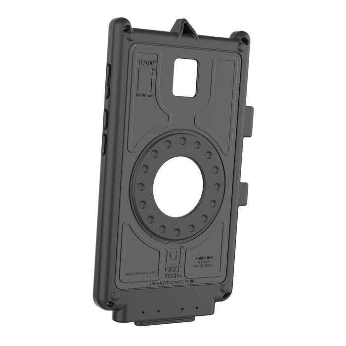RAM-GDS-SKIN-SAM90-NG - Esta funda protectora RAM Mounts GDS IntelliSkin Next Gen está diseñada para la Samsung Galaxy Tab Active5 y ofrece protección fiable y una práctica función de carga. El conector GDS integrado se encuentra en el...