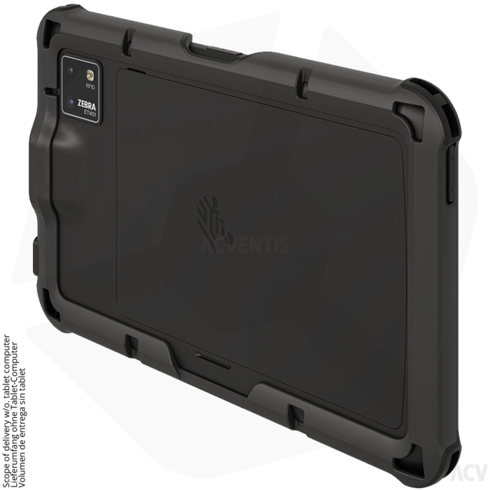 Zebra Zebra ET401, sans fonction de numérisation, écran de 25,4 cm (10 pouces), USB-C, Bluetooth, Wi-Fi 7, NFC, Android, GMS, RB, noir, 7600 mAh