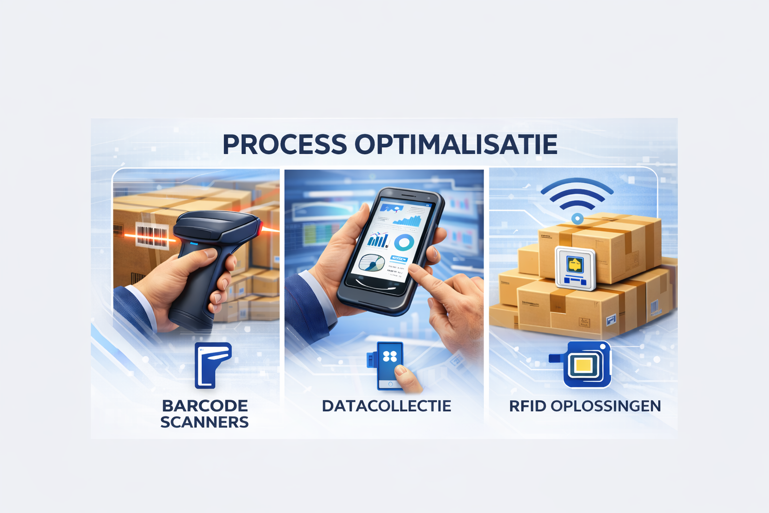 Proces optimalisatie met Barcodescanners en RFID-oplossingen van RISolutions
