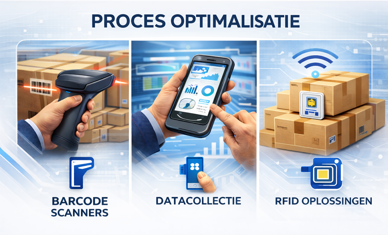 Proces optimalisatie met Barcodescanners en RFID-oplossingen van RISolutions