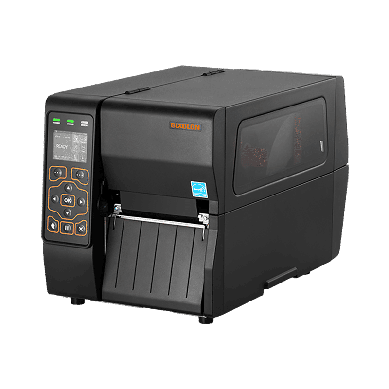 BIXOLON XT3-40/MEA Stampante industriale a trasferimento termico, da 40 fino a 8ips (203mm/sec), interfacce trasmessive/riflettenti con sensori STD USB+USB host + seriale+Ethernet opzioni parallelo/BT/WLA, 203dpi, USB, seriale, ethernet, host USB come standard