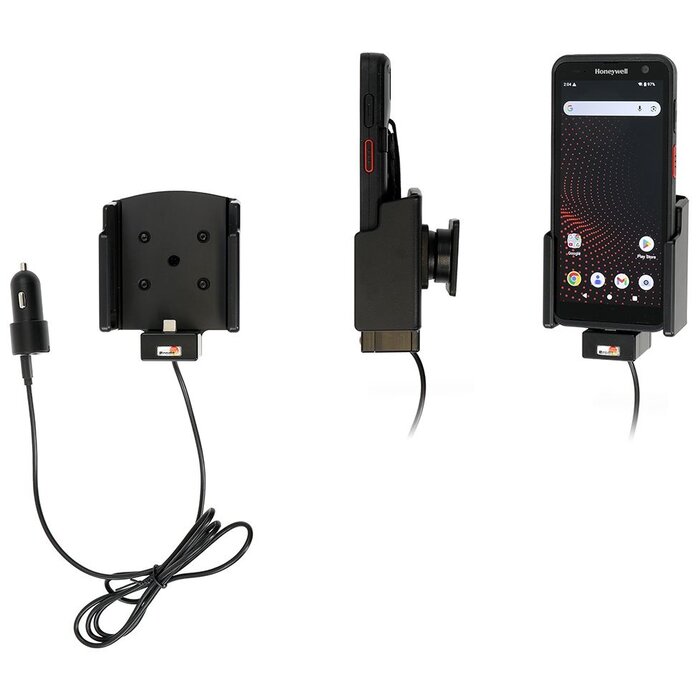 BRODIT 721462 Active mount with cigarette lighter adapter (USB-C)