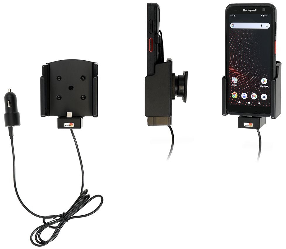 BRODIT 721462 Montaje activo con adaptador para encendedor de cigarrillos (USB-C)