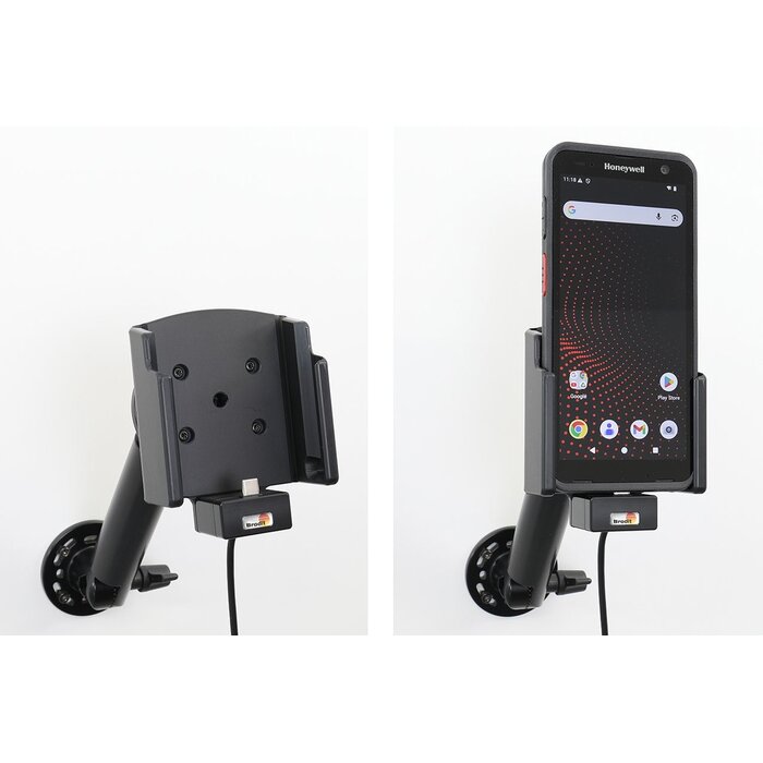 BRODIT 721462 Montaje activo con adaptador para encendedor de cigarrillos (USB-C)