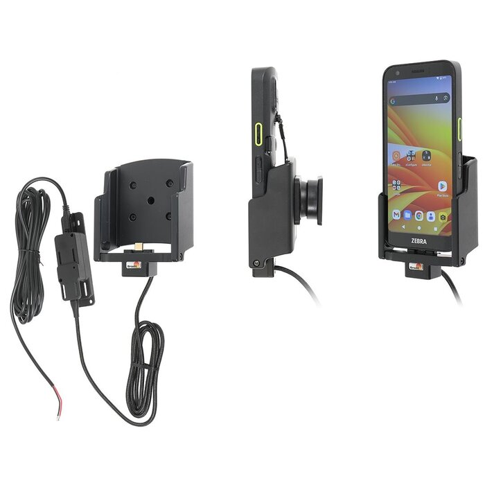 BRODIT 727471 Brodit-Aktivhalter, feste Installation, Dual-USB