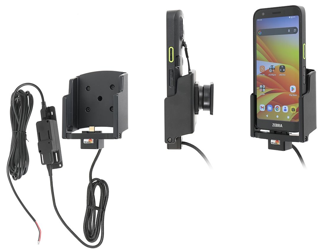 BRODIT 727471 Brodit-Aktivhalter, feste Installation, Dual-USB