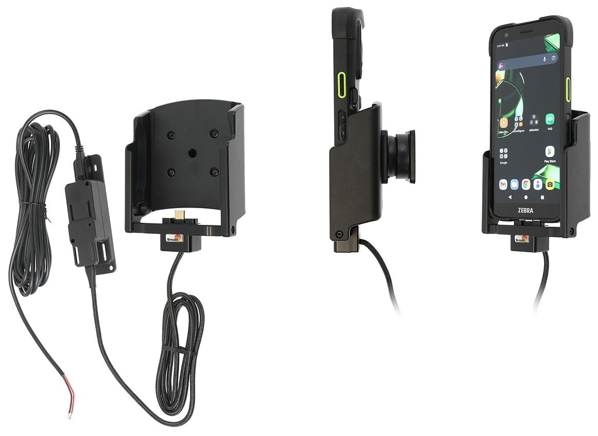 BRODIT 727473 Support actif Brodit, installation fixe, double USB
