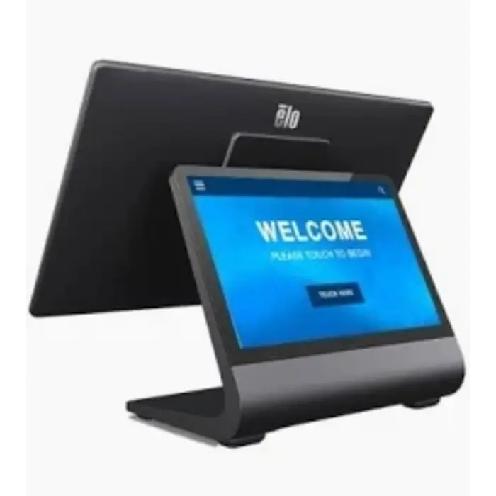 ELO E769124 Elo Pay Z30, 39,6 cm (15,6''), geprojecteerd capacitief, 10 TP, Full HD, RTC, CD, USB, USB-C, poweredUSB, BT, Ethernet, Wi-Fi, NFC, QCS6490, Android, GMS, donkergrijs