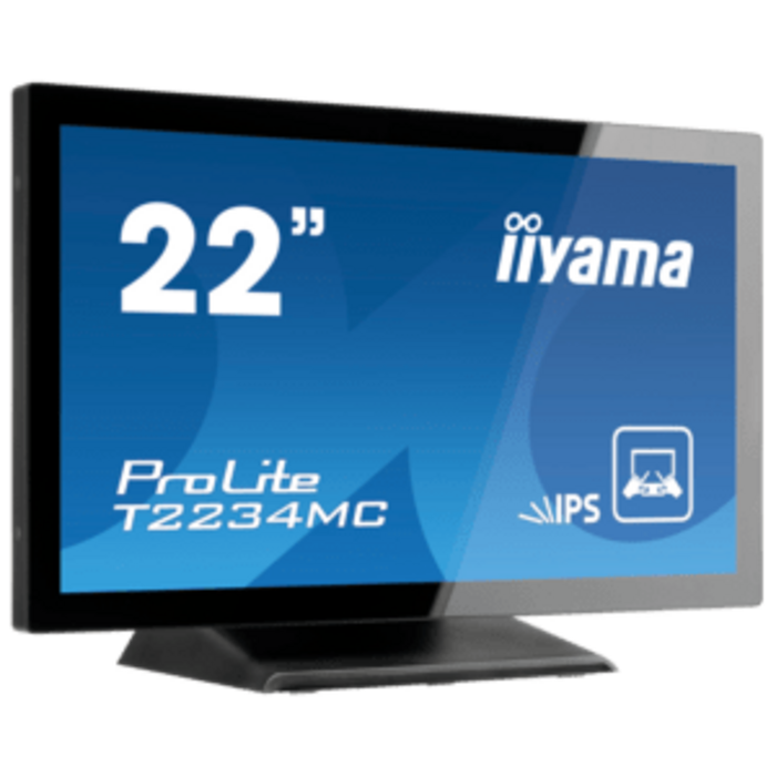 IIYAMA iiyama ProLite T2254MSC-B2AG, 54,6cm (21,5''), CapacitÓ proiettata, 10 TP, Full HD, USB, kit (USB), nero, 54,6 cm