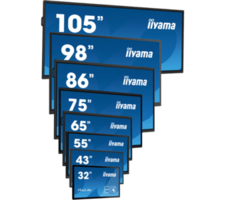 IIYAMA iiyama ProLite TN6505A-B1AG, IFP, 165 cm (65''), infrarood, 4K, USB, USB-C, RS232, Ethernet, kit (USB, RS232)