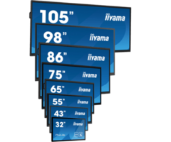 IIYAMA iiyama ProLite TN7505A-B1AG, IFP, 189,2 cm (74,5''), infrarood, 4K, USB, USB-C, RS232, Ethernet, kit (USB, RS232)