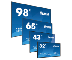 IIYAMA iiyama ProLite LH8664UHS-B3AG, 217,4 cm (85,6''), 4K, USB, USB-C, RS232, Ethernet, Wi-Fi, Android, kit (RS232), zwart