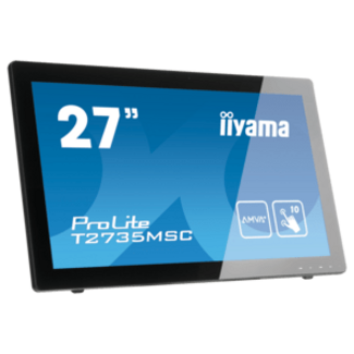 IIYAMA T2752MSC-W1AG iiyama ProLite T27XX, 68,6 cm (27''), CapacitÓ proiettata, 10 TP, Full HD, USB, kit (USB), bianco