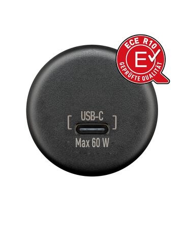 RAM MOUNT 560022 USB-C Panel Install Charger with bare wires - Power Delivery, max. 60 W, cable length 200 mm