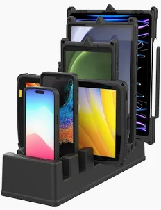 RAM MOUNT RAM-GDS-DOCKLF-SAM78CPU La RAM monta il porta-dock GDS Cool-Dock (chiavistello a chiave) per Samsung Tab S8+, S9 FE+, S9+ e S10+ - nella custodia protettiva IntelliSkin Next Gen - alimentatore USB-C
