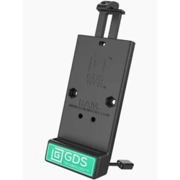 RAM MOUNT RAM-GDS-DOCKLL-U1CD2U RAM Mounts GDS Uni-Conn Charging Dock - Key-Locking (Left) - 2-Hole AMPS Pattern - USB-C & Dual USB-A Connector - Screw Set