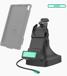 RAM MOUNT RAM-GDS-DOCKLL-U1CD2U RAM-Montage GDS Uni-Conn Ladedock û Key-Locking (links) û 2-Loch AMPS-Muster û USB-C & Dual USB-A Anschluss û Schraubsatz