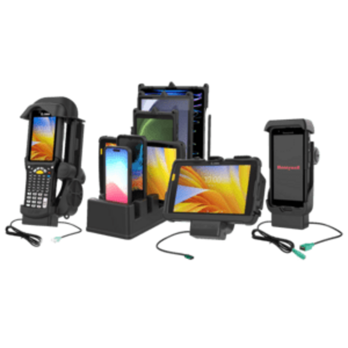 RAM MOUNT RAM-GDS-DOCK-SAM80CD2U RAM monteert GDS Tough-Dock Houder (Vergrendeling) voor Samsung Tab A7 Lite (8.7?) & A9 - in IntelliSkin Next Gen beschermhoes - USB-C & dubbele USB-A connector