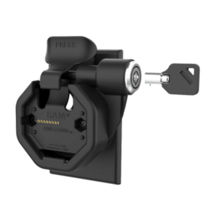 RAM MOUNT RAM-GDS-DOCK-W3-POE-GRY RAM montiert GDS Uni-Conn Wanddock û Magnetisch û RJ45-Anschluss û Hellgrau
