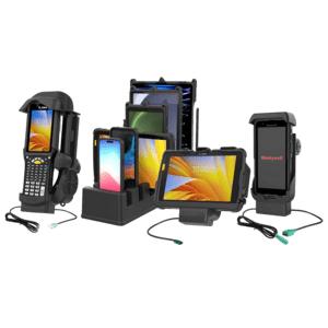 RAM MOUNT RAM-GDS-DOCKLR-U1CPU RAM monteert GDS Uni-Conn laaddock met sleutelvergrendeling (Rechts) - 2-gat AMPS-patroon - USB-C connector - schroefset