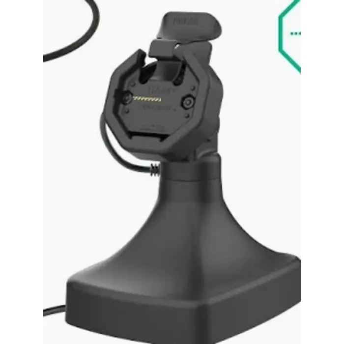 RAM MOUNT RAM-GDS-DOCKLR-D11-7-U1E-GRY Montaggi RAM GDS Uni-Conn Stand Docking Station (7?) con chiavizza a chiave (destra) - Rutabile e inclinabile - Connessione RJ45 - PoE (Alimentazione su Ethernet) - Grigio