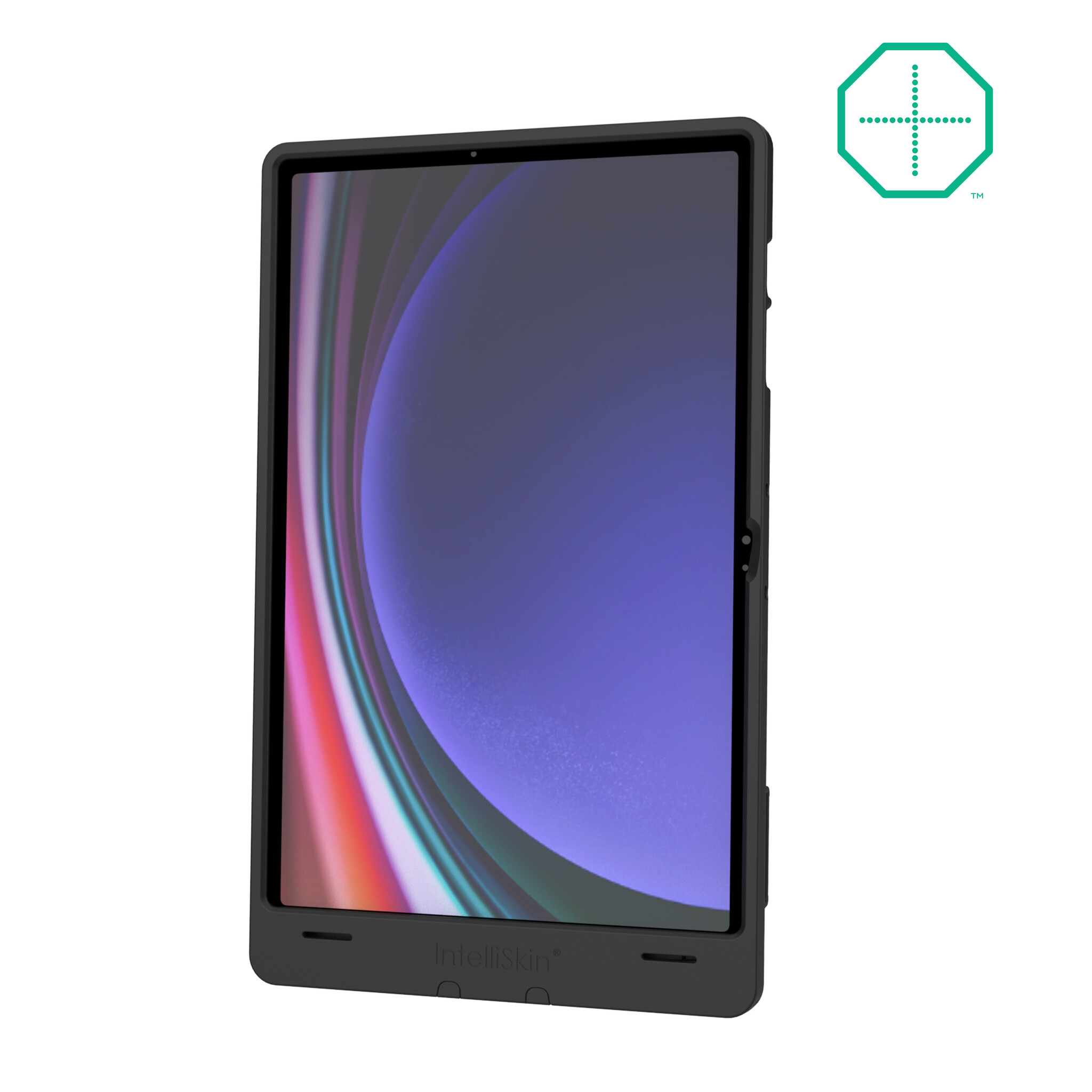 RAM MOUNT RAM-GDS-SKIN-SAM96-TCB RAM montiert IntellýSkin Thin-Case f³r Samsung Galaxy Tab S9 FE+/S9+/S10+ û hintere Pogo-Pads, externe USB-C, GDS-Technologie
