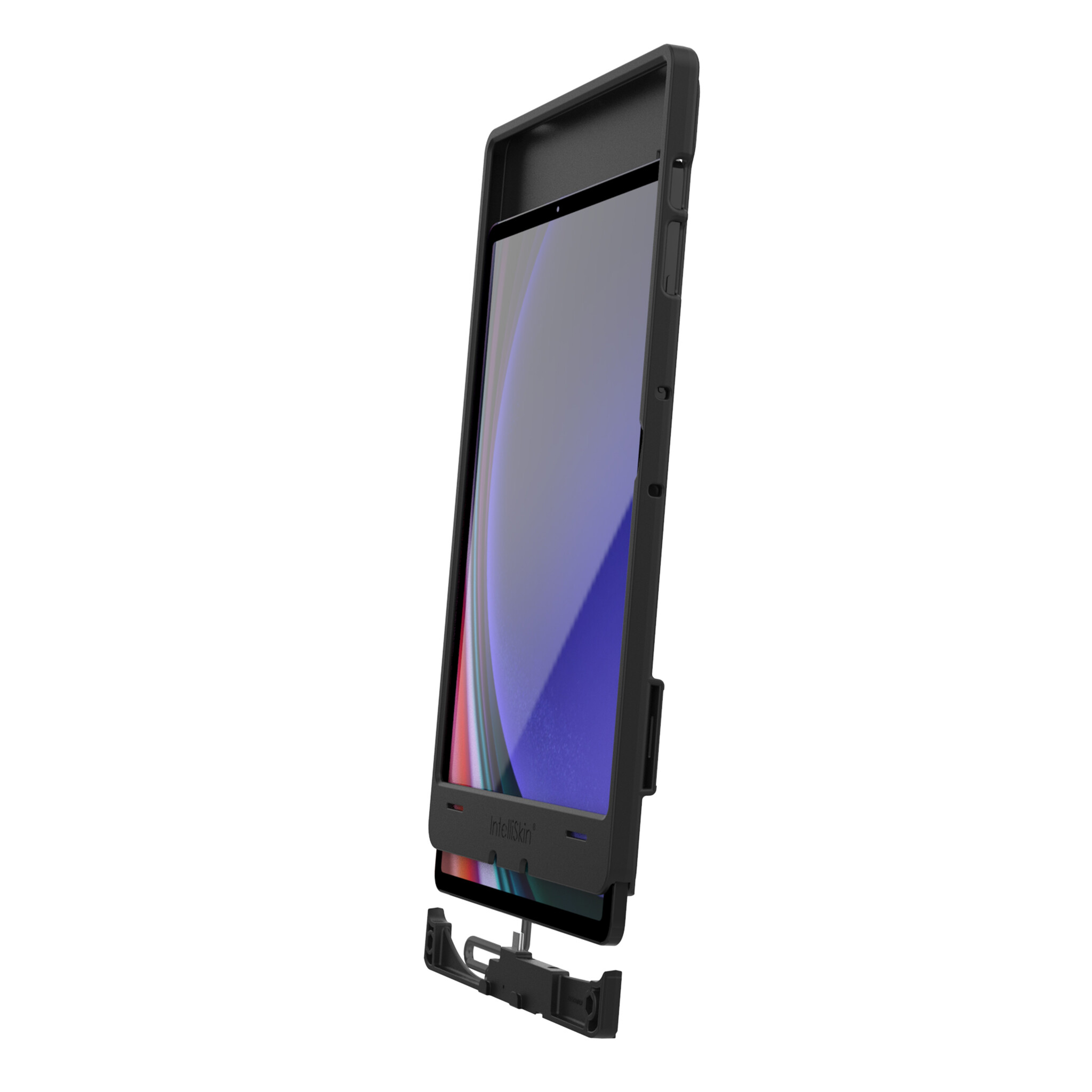 RAM MOUNT RAM-GDS-SKIN-SAM96-TCB RAM Mounts IntellýSkin Thin-Case for Samsung Galaxy Tab S9 FE+/S9+/S10+ - Rear Pogo-Pads, External USB-C, GDS-Technology