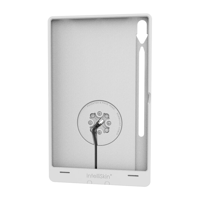 RAM MOUNT RAM-GDS-SKIN-SAM96-TCB-GRY Montaje de RAM IntellýSkin Thin-Case para Samsung Galaxy Tab S9 FE+/S9+/S10+ - Pogo-pads traseros, USB-C externo, tecnologÝa GDS, gris claro