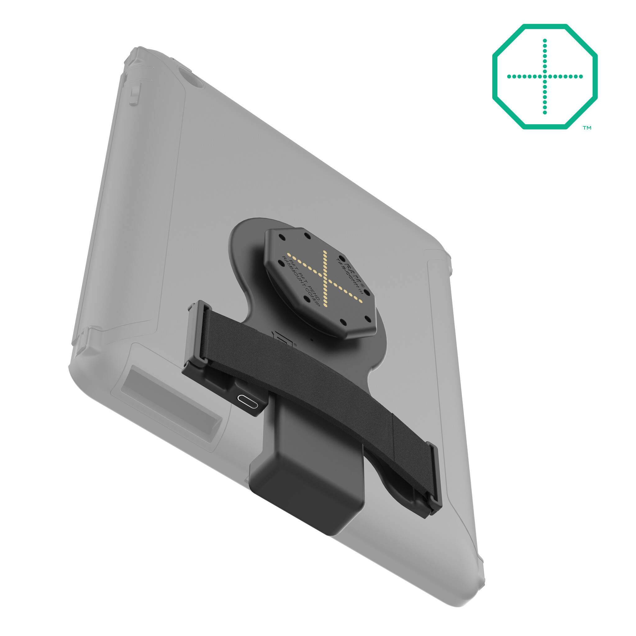 RAM MOUNT RAM-GDS-TABC-OTD1B Montaggi RAM GDS Tab-Conn per case OtterBox Defender - forma D e pad posteriori Pogo