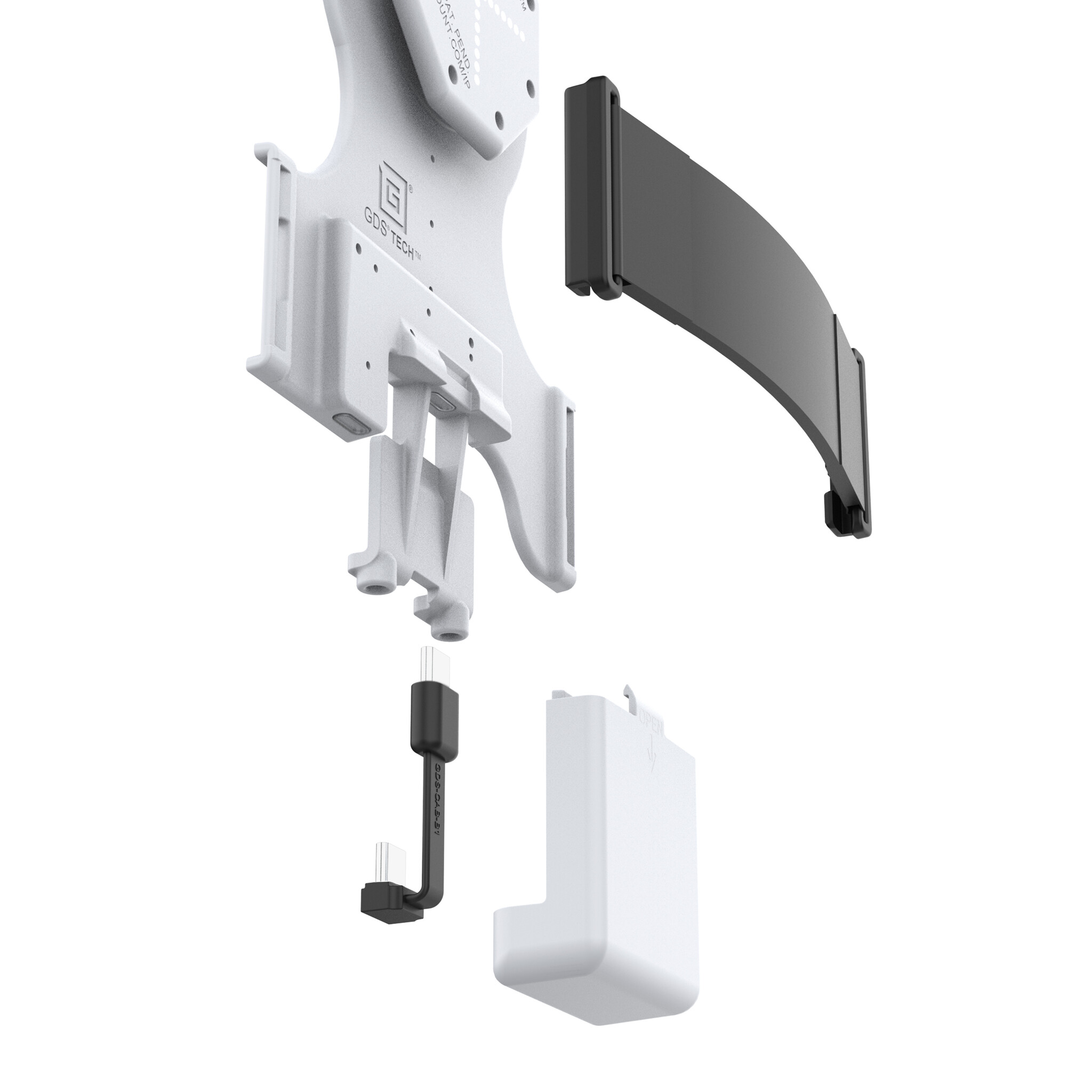 RAM MOUNT RAM-GDS-TABC-OTD1B-GRY Supports RAM GDS Tab-Conn pour bo¯tiers OtterBox Defender - Coussinets Pogo arriÞre - Gris clair