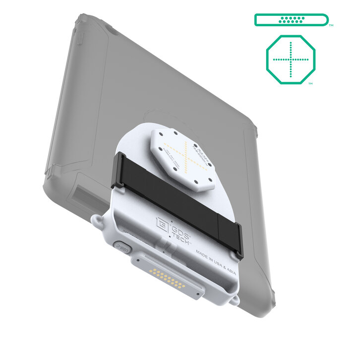 RAM MOUNT RAM-GDS-TABC-OTD1DB-GRY Fixation de RAM GDS Tab-Conn pour tablettes dans bo¯tiers OtterBox Defender - Forme D et coussinets arriÞre - Gris clair