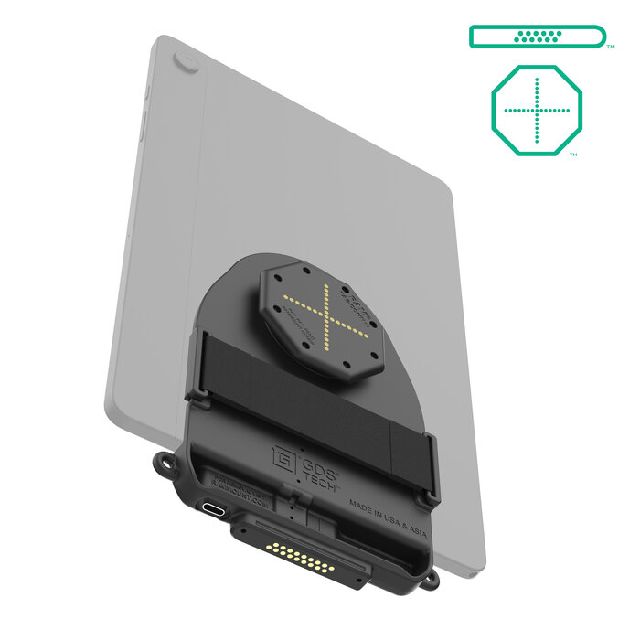 RAM MOUNT RAM-GDS-TABC-B1DB RAM monteert GDS tab-conn voor tablets zonder behuizing (D-vorm en achterste pogo-pads)