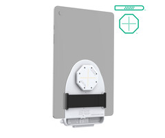 RAM-GDS-TABC-B1DB-GRY RAM-monteer GDS tab-conn voor tablets zonder behuizing - D-vorm & achterpads - lichtgrijs