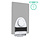RAM-GDS-TABC-B1DB-GRY Montage de RAM GDS Tab-Conn pour tablettes sans bo¯tier - Forme en D et coussinets arriÞre - Gris clair
