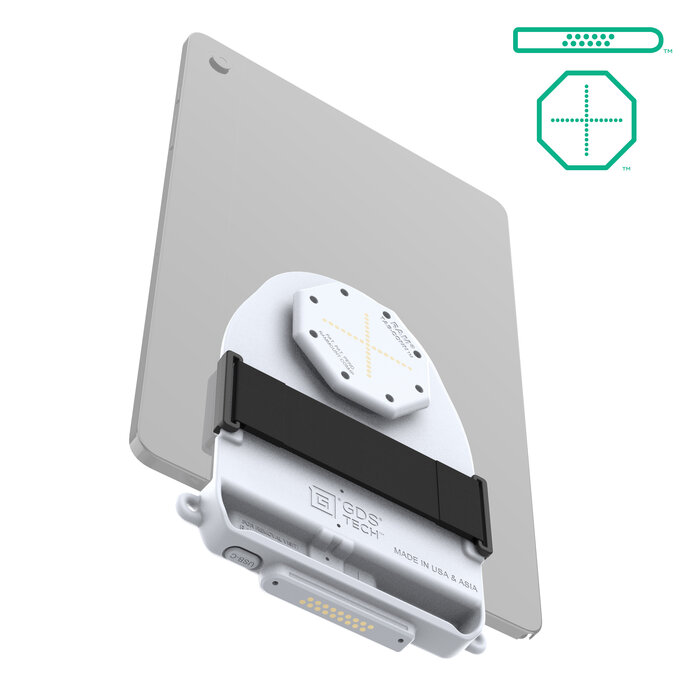 RAM MOUNT RAM-GDS-TABC-B1DB-GRY RAM montiert GDS Tab-Conn f³r Tablets ohne Gehõuse û D-Form & hintere Polster û hellgrau