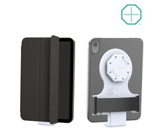 RAM-GDS-TABC-F1B-GRY Supports de RAM GDS Tab-Conn pour bo¯tiers de style folio - Pads Pogo arriÞre - Gris clair