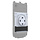 RAM-GDS-U1HSKU-GRY RAM monteert GDS-handstand met Uni-Conn adapter voor IntelliSkin Next Gen behuizingen - Hard- en Thin-case series - schroefset - grijs