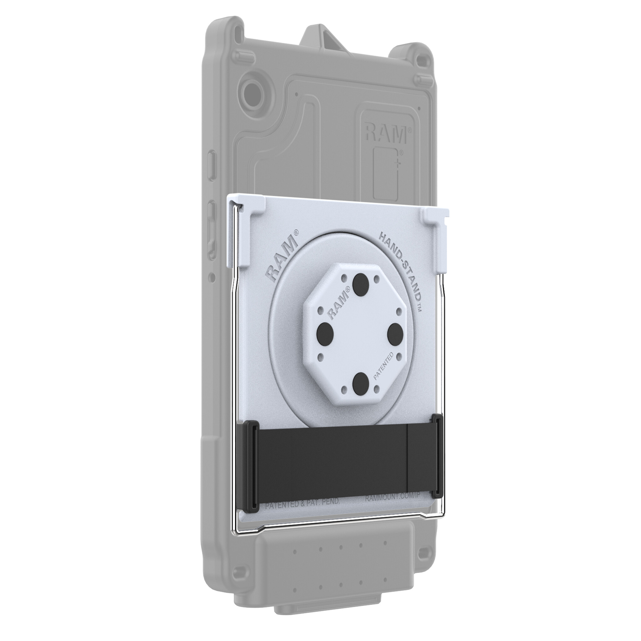 RAM MOUNT RAM-GDS-U1HSKU-GRY RAM monta la verticale GDS con adattatore Uni-Conn per case IntelliSkin Next Gen - Serie di case rigidi e sottili - Avvitate - Grigio