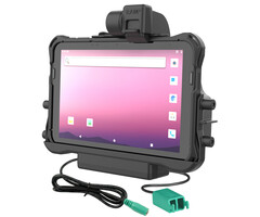 RAM MOUNT RAM-HOL-HON11PD2U La RAM se monta en un soporte de ajuste (pestillo) para tableta Honeywell ScanPal EDA10A en una funda protectora OEM - 5,5 mm DC y conector dual USB-A