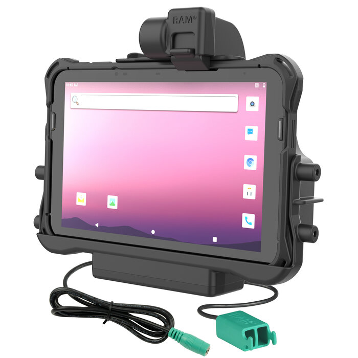 RAM MOUNT RAM-HOL-HON11PD2U RAM Mounts Form-Fit Holder (Latch) for Honeywell ScanPal EDA10A Tablet in OEM Protective Boot - 5.5mm DC & Dual USB-A Connector