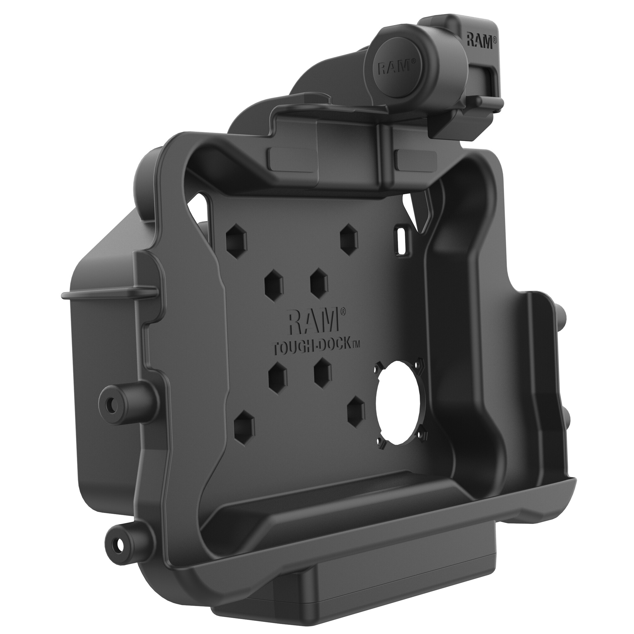 RAM MOUNT RAM-HOL-HON11PD2U Supporto per la RAM (Latch) per tablet Honeywell ScanPal EDA10A nel boot protettivo OEM - 5,5mm DC e doppio connettore USB-A