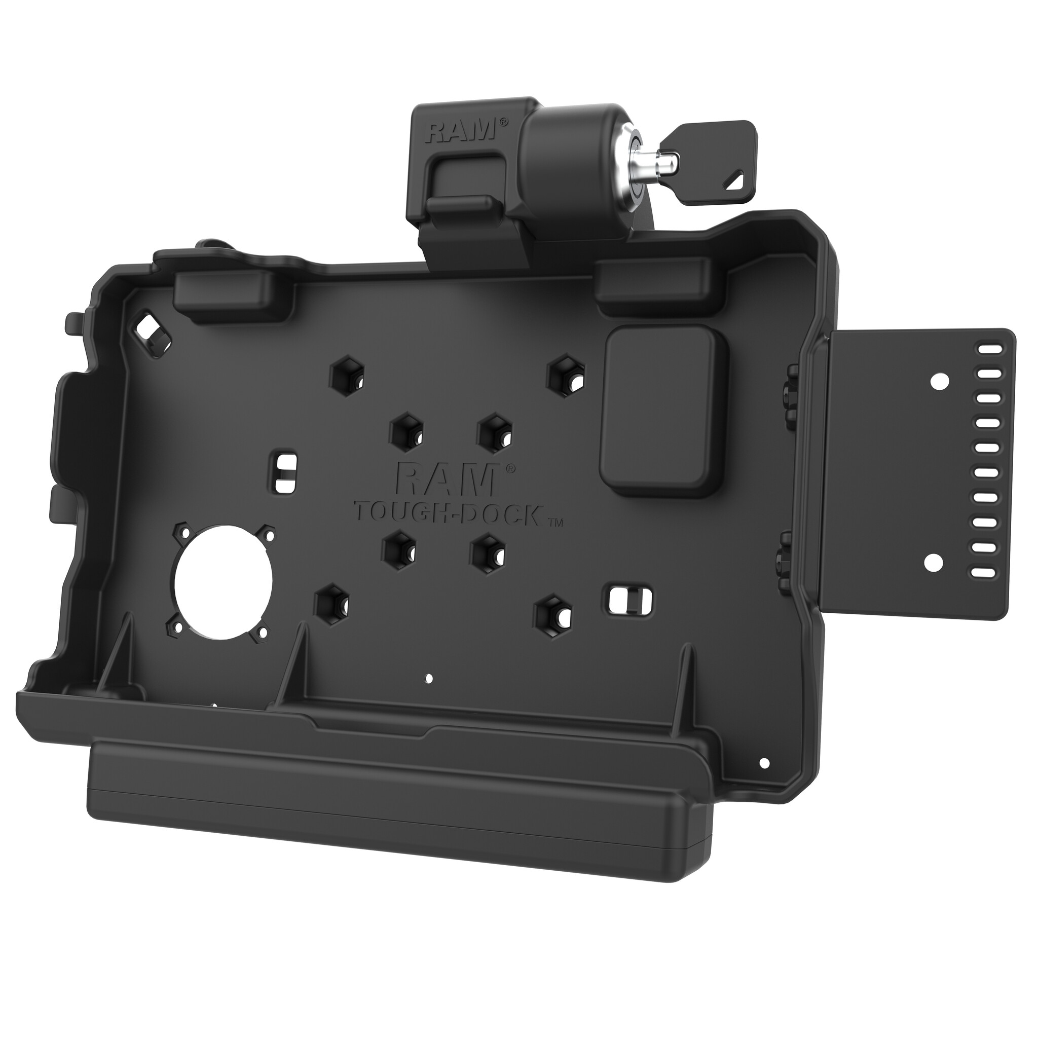 RAM MOUNT RAM-HOL-GE5KLU RAM Mounts Form-Fit Holder (Key-Locking) for Getac ZX80 Rugged Tablet