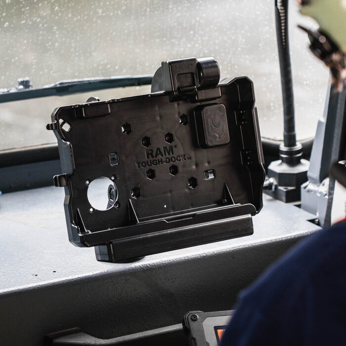 RAM MOUNT RAM-HOL-GE5KLU RAM Mounts Form-Fit Holder (Key-Locking) for Getac ZX80 Rugged Tablet