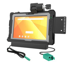 RAM MOUNT RAM-HOL-GE5PD2KLU RAM-Halterung: Formanpassungshalter (Key-Locking) f³r das Getac ZX80 Rugged Tablet û 5,5 mm DC- und Dual-USB-A-Anschluss