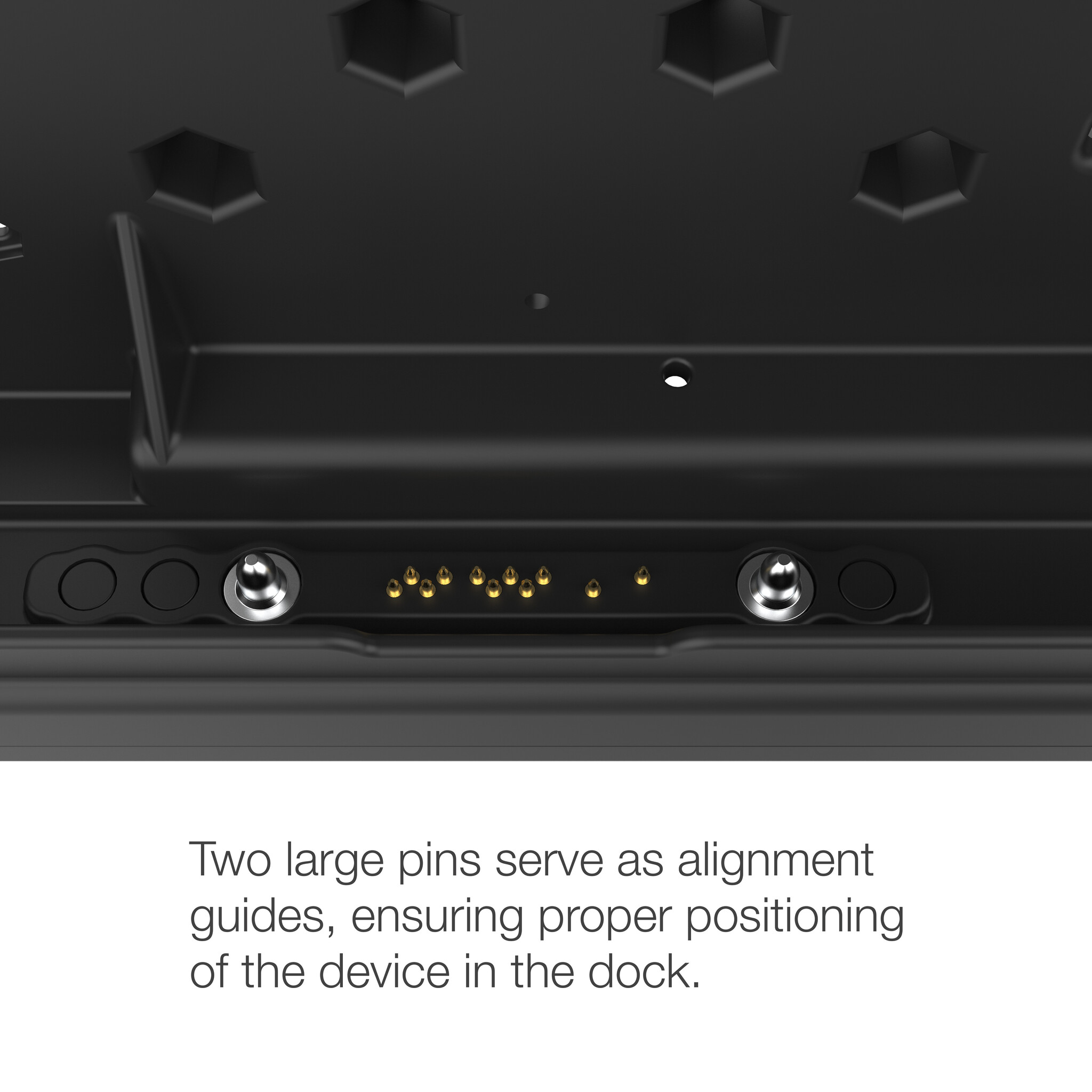 RAM MOUNT RAM-HOL-GE5PD2KLU RAM Mounts Form-Fit Holder (Key-Locking) for Getac ZX80 Rugged Tablet - 5.5mm DC & Dual USB-A Connector